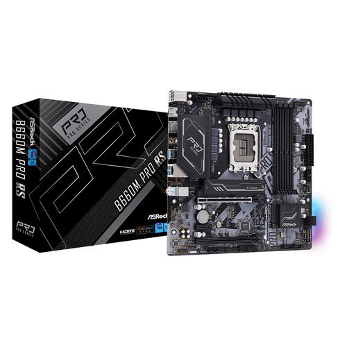 Placa Asrock B660m Pro Rs Intel1700 4ddr4 Hdmi Pcie3.0 4sata3 Usb3.2 Matx | Quonty.com | 90-MXBGW0-A0UAYZ