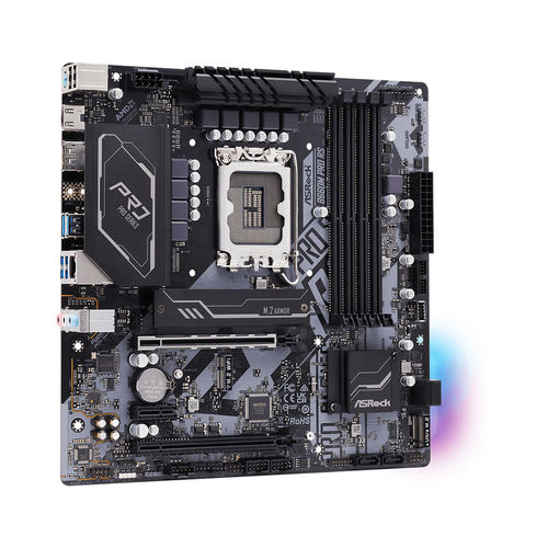 Placa Asrock B660m Pro Rs Intel1700 4ddr4 Hdmi Pcie3.0 4sata3 Usb3.2 Matx | Quonty.com | 90-MXBGW0-A0UAYZ