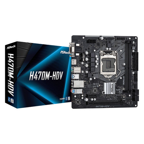 Placa Asrock H470m-Hdv Intel1200 2ddr4 Hdmi Pcie3.0 4sata3 Usb3.2 Matx | Quonty.com | 90-MXBG50-A0UAYZ