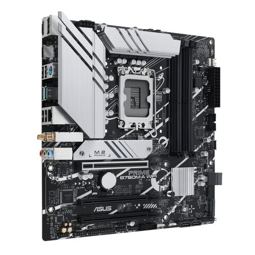 Placa Asus Prime B760m-A Wifi Intel 1700 4dd5 2hdmi+Dp 4sata+2m.2,2usb 3.2+Usb-C,2.5gb+W | Quonty.com | 90MB1EL0-M1EAY0