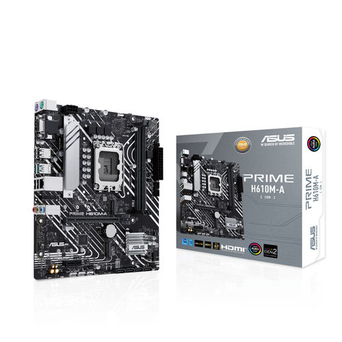 Placa Asus Prime H610m-A-Csm Intel1700 2ddr5 Hdmi Pcie4.0 4sata3 Usb3.2 Matx | Quonty.com | 90MB1G20-M0EAYC