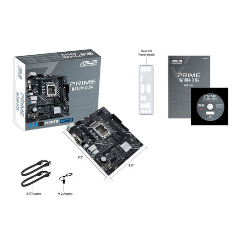 Placa Asus Prime H610m-D D4 Intel1700 2ddr4 Hdmi M.2 Pcie3.0 4sata3 Usb3.2 Matx | Quonty.com | 90MB1A00-M0EAY0