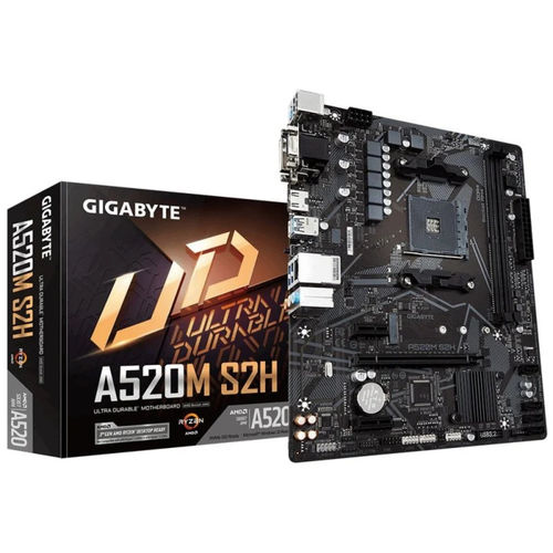 Placa Gigabyte A520m S2h Amd Am4 2ddr4 Hdmi Pcie3.0 4sata3 Usb3.2 Matx | Quonty.com | A520M S2H