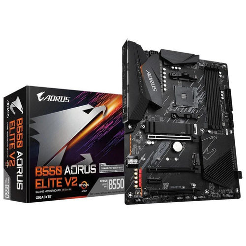 Placa Gigabyte B550 Aorus Elite V2 Amd Am4 4ddr4 Hdmi Pcie3.0 4sata3 Usb3.2 Atx | Quonty.com | B550 AORUS ELITE V2