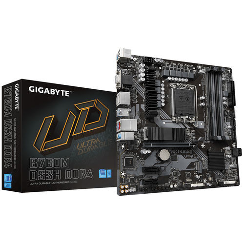 Placa Gigabyte B760m Ds3h Intel1700 4ddr4 Dmi Pcie4.Usb3.2 Matx | Quonty.com | B760M DS3H DDR4
