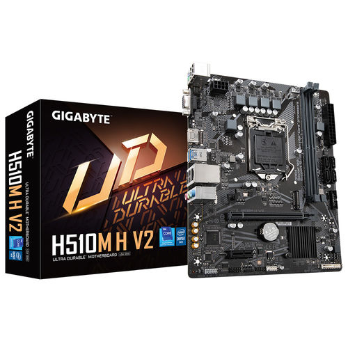 Placa Gigabyte H510m H V2 Intel1200 2ddr4 Hdmi Pcie3.0 4sata3 Usb3.2 Matx | Quonty.com | H510M H V2
