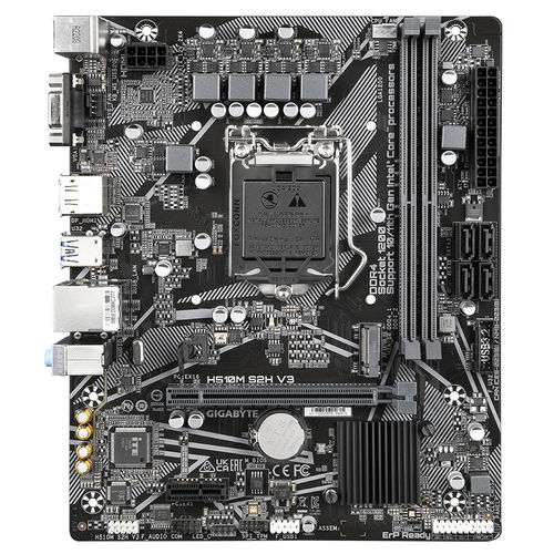 Placa Gigabyte H510m S2h V3 Intel1200 2ddr4 Hdmi Pcie3.0 4sata3 Usb3.2 Matx | Quonty.com | H510M S2H V3