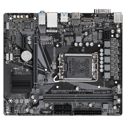 Placa Gigabyte H610m H V3 Intel1700 2ddr4 Hdmi Pcie4.0 4sata3 Usb3.2 M-Atx | Quonty.com | H610M H V3 DDR4