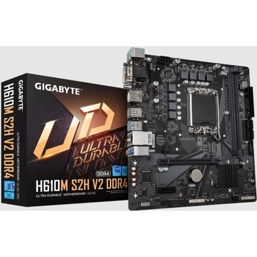 Placa Gigabyte H610m S2h V2 Intel1700 2ddr4 Pcie3.0 4sata3 Usb3.2 Matx | Quonty.com | H610M S2H V2 DDR4