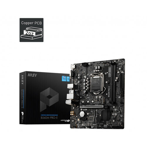 Placa Msi B560m Pro-E Intel1200 2ddr4 Hdmi Pcie3.0 6sata3 Usb3.2 Matx | Quonty.com | 911-7D22-005