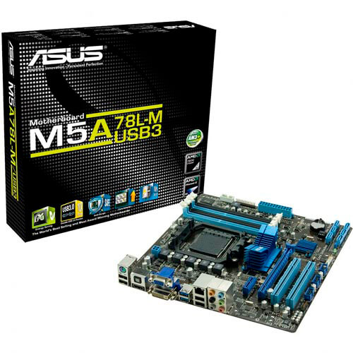 Placa Asus M5a78l-M/Usb3 Am3 Ddr3 Hdmi Usb3.0 Matx | Quonty.com | 90-MIBG70-G0EAY00Z
