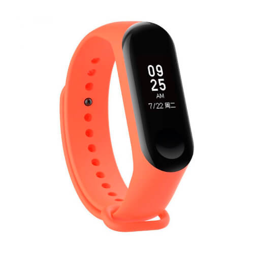 Correa Xiaomi Miband3 Silicona Naranja | Quonty.com | PMB3OR