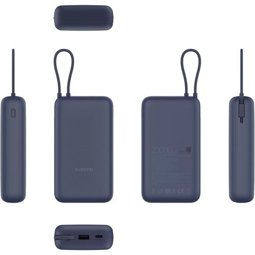 Powerbank Xiaomi 33w 20000mah Integrated Cable Blue | Quonty.com | BHR8975GL