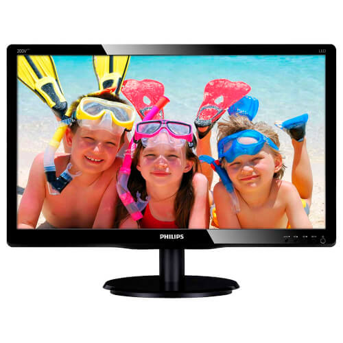 Monitor Philips 200v4lab2 19,5'' Hd 5ms Vga Dvi | Quonty.com | 200V4LAB2/00