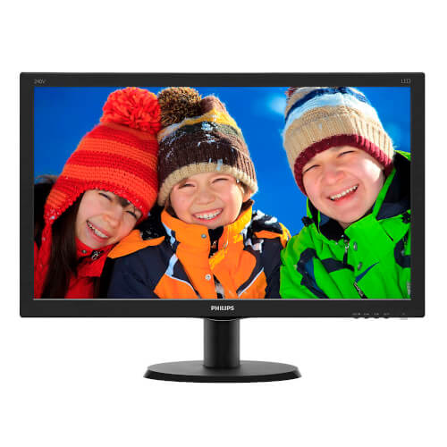 Monitor Philips V-Line 240v5qdsb 23,8'' Fhd 5ms | Quonty.com | 240V5QDSB/00