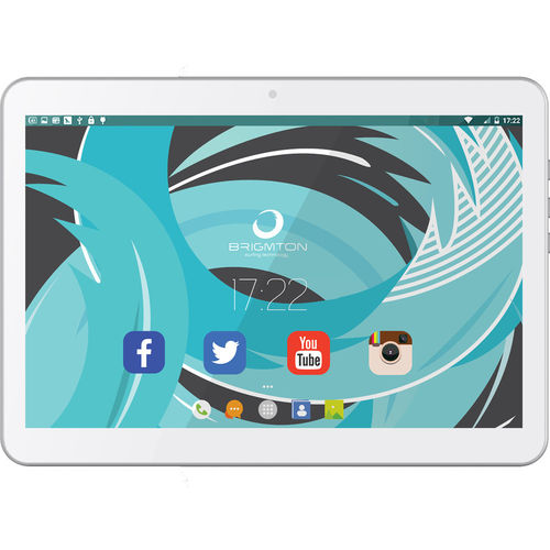 Tablet Brigmton 10&Quot; 1gb 16gb 3g A5.1 Gps Blanco | Quonty.com | BTPC-1021QC3G-B