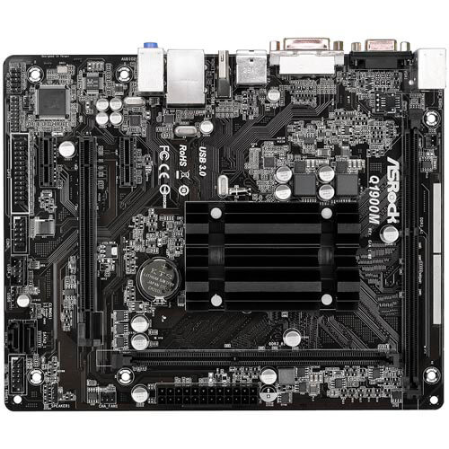 Placa Asrock Q1900-M Cpuinboard 2ddr3 Hdmi Pcx3.0 Sata2 | Quonty.com | 90-MXGTH0-A0UAYZ
