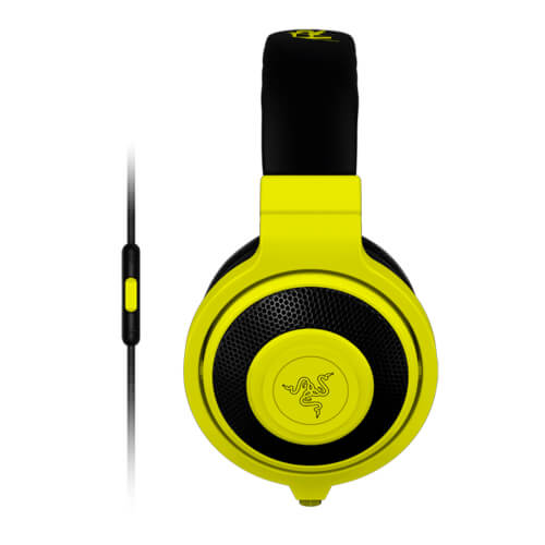 Auricular Diadema C/Micrófono Razer Kraken Mobile Amarillo | Quonty.com | RZ04-01400200-R3U1