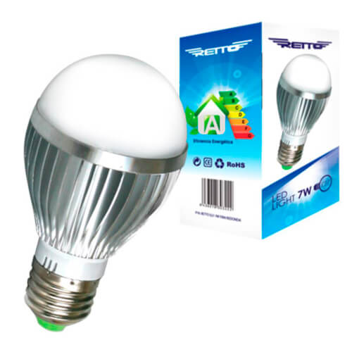 Bombilla Led Retto Redonda E27 3w Luz Cálida | Quonty.com | RETTO E27 3W CALIDA RENDONDA