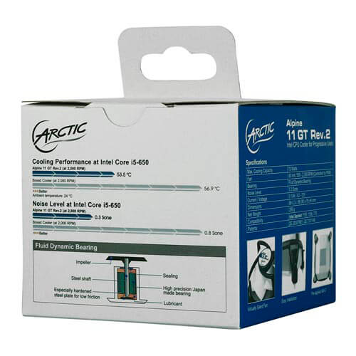 Refrigerador Cpu Arctic Alpine 11 Rev.2 Intel | Quonty.com | UCACO-AP111-GBB01