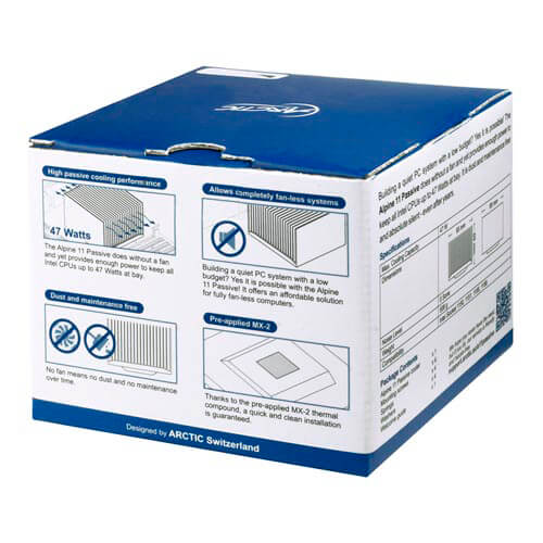 Refrigerador Cpu Arctic Alpine 11 Passive Intel | Quonty.com | ACALP00011A