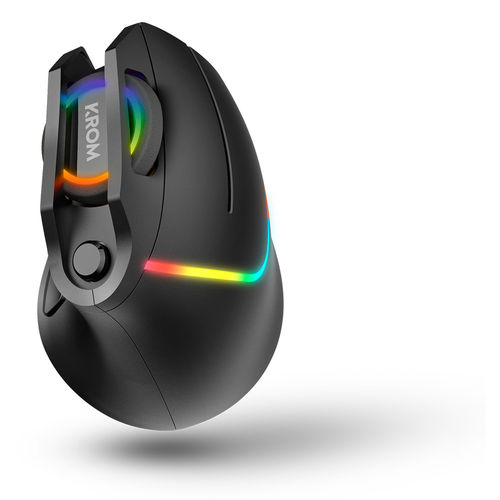 Raton Krom Kaox Gaming Optico 6400dpi Rgb Usb Ergonomico Vertical | Quonty.com | NXKROMKAOX