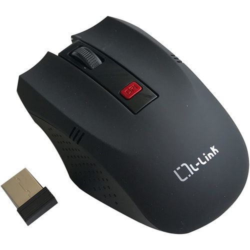 Raton L-Link Ll-2095-N Optico Inalambrico 1600dpi Negro | Quonty.com | LL-2095-N