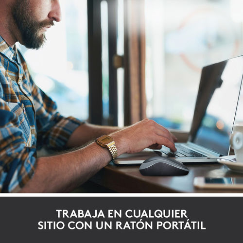 Raton Logitech M185 Optico 1000dpi Inalambrico Negro/Gris | Quonty.com | 910-002238