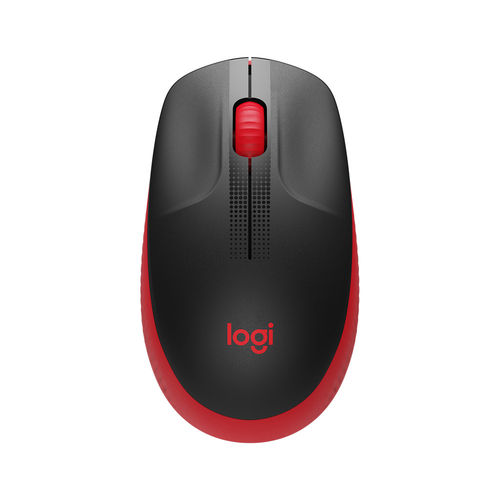 Raton Logitech M190 Inalambrico Negro/Rojo | Quonty.com | 910-005908
