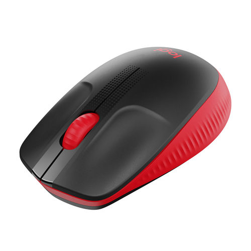 Raton Logitech M190 Inalambrico Negro/Rojo | Quonty.com | 910-005908