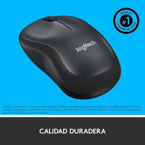 Raton Logitech M220 Silent Inalambrico Negro | Quonty.com | 910-004878