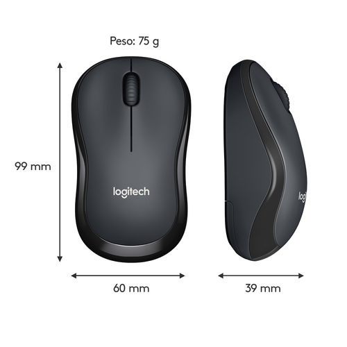 Raton Logitech M220 Silent Inalambrico Negro | Quonty.com | 910-004878