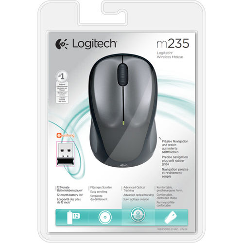 Raton Logitech M235 Inalambrico Negro/Gris | Quonty.com | 910-002201