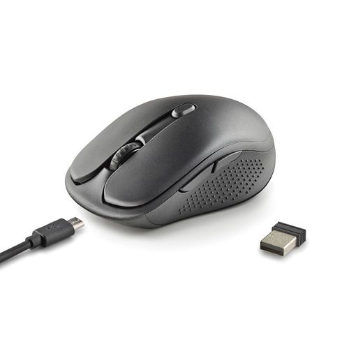 Raton Ngs Evo Spook 1600dpi Inalambrico Usb-A Negro | Quonty.com | EVOSPOOK