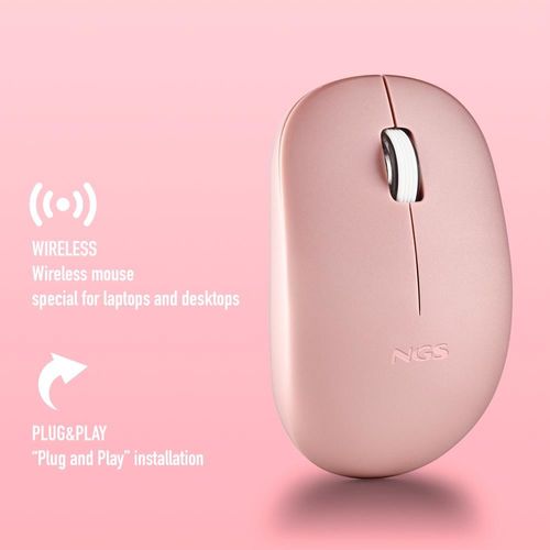 Raton Ngs Fog Pro 1000dpi Inalambrico Rosa | Quonty.com | FOGPROPINK