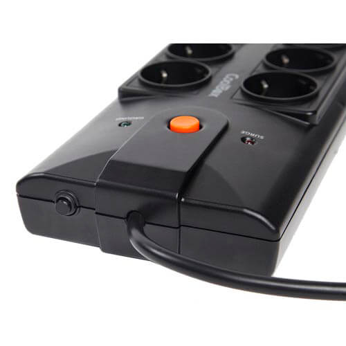 Regleta Coolbox 6 Tomas + 2 Usb | Quonty.com | COO-BE6U2