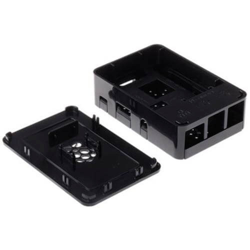 Raspberry Caja Para Raspberry Pi 3 Negra | Quonty.com | 9084215