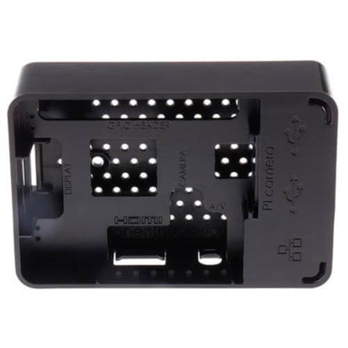 Raspberry Caja Para Raspberry Pi 3 Negra | Quonty.com | 9084215