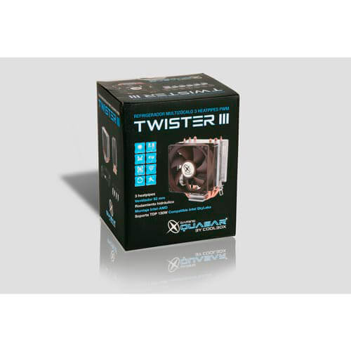Refrigerador Cpu Coolbox Twister Iii Intel/Amd | Quonty.com | QUA-VCTW3-PWM