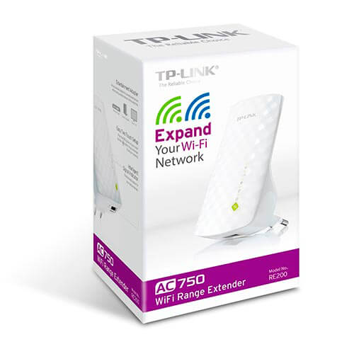Repetidor Tp-Link Re200 Wifi-Ac/750mbps Dualband Wps 1rj45 | Quonty.com | RE200