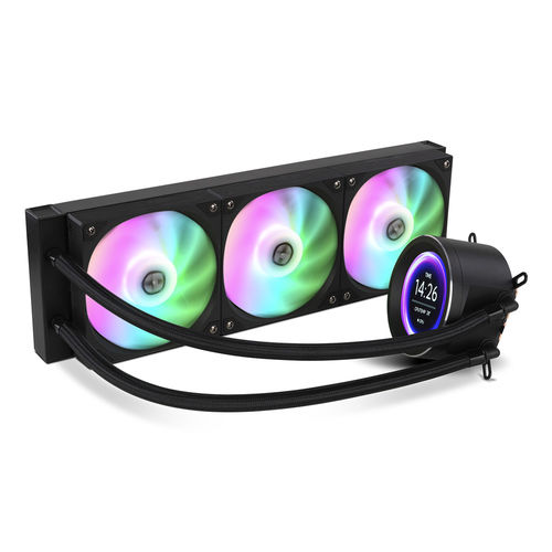 Refrigeracion Liquida Cpu Nox Hummer X-360 Lcd Blanca | Quonty.com | NXHUMMERX360LCDBK