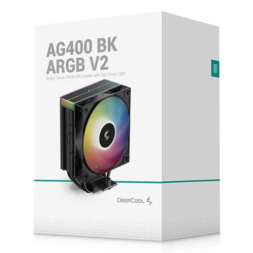 Refrigerador Cpu Deepcool Ag400 V2 Multisocket Negro | Quonty.com | R-AG400-BKAMMN-GJD