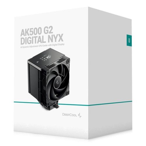 Refrigerador Cpu Deepcool Ak500 G2 Digital Nyx Doble Multisocket Negro | Quonty.com | AK500G2-BKNNMN-GJD-1
