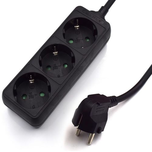 Regleta Ewent Ew3959 3tomas Negro | Quonty.com | EW3959
