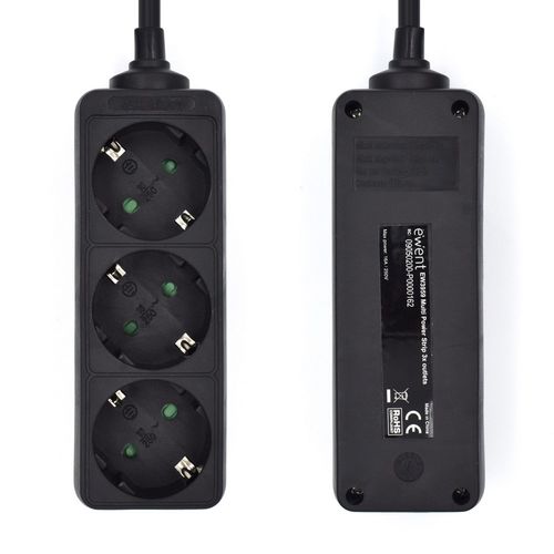 Regleta Ewent Ew3959 3tomas Negro | Quonty.com | EW3959