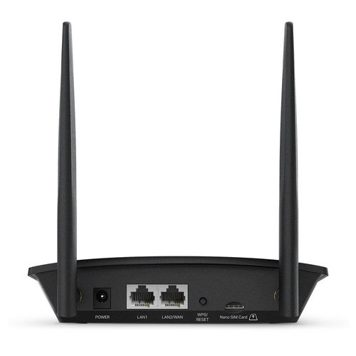 Router Tp-Link Tl-Mr100 2ptos Lan/1pto Micro Sim Wifi-N/300mbps 2antenas | Quonty.com | TL-MR100