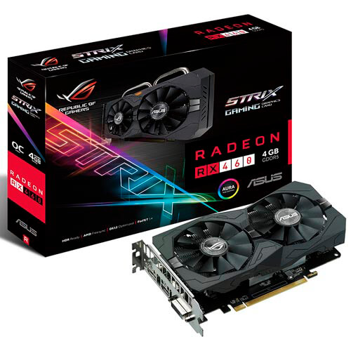 Tarjeta Grafica Asus Strix-Rx460-O4g 4gb Gddr5 Hdmi | Quonty.com | 90YV09L3-M0NA00