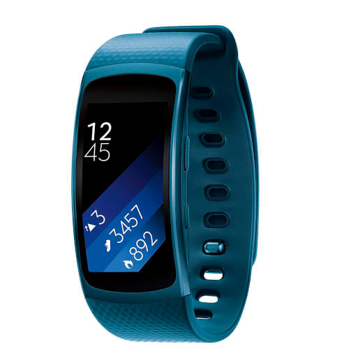 Pulsera Cuantificadora Samsung Gear Fit 2 Blue 3,86'' Gps | Quonty.com | SM-R3600 S BLUE