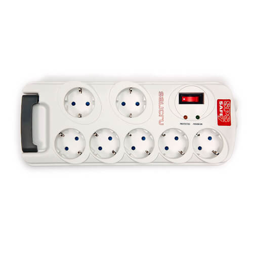 Regleta Salicru Safe 7 7tomas Schuko Con Filtro Emi/Rfi | Quonty.com | 680AB-00006