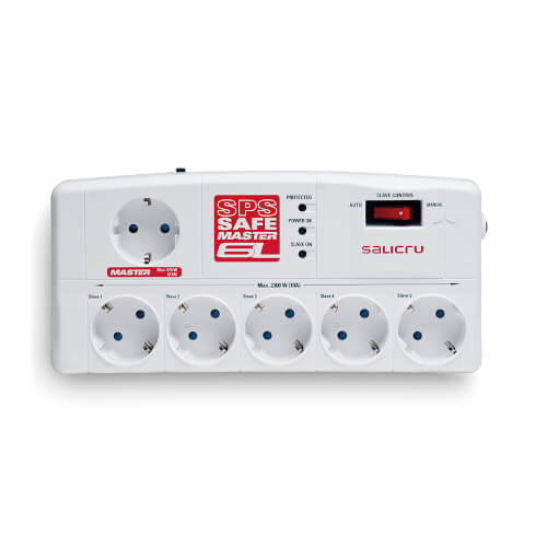Regleta Salicru Safe Master 5 Tomas Schuko + 1 Master | Quonty.com | 680BA-05